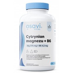 Osavi magnija citrāts + B6 180 kapsulas