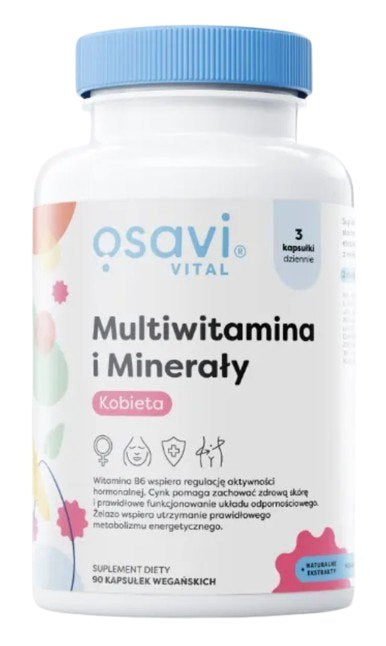 Osavi multivitamīni un minerālvielas sievietēm, 90 kapsulas