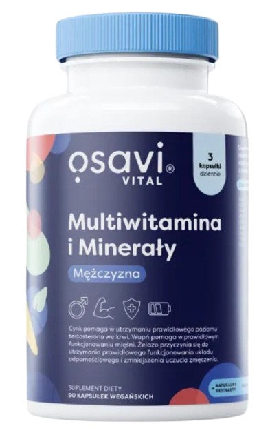 Osavi multivitamīni un minerālvielas vīriešiem, 90 kapsulas