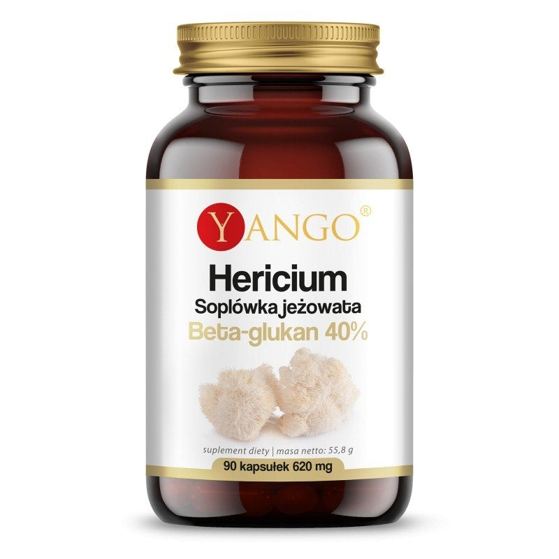 Yango Hericium – 40 % beta glikānu ekstrakts 90 kapsulas