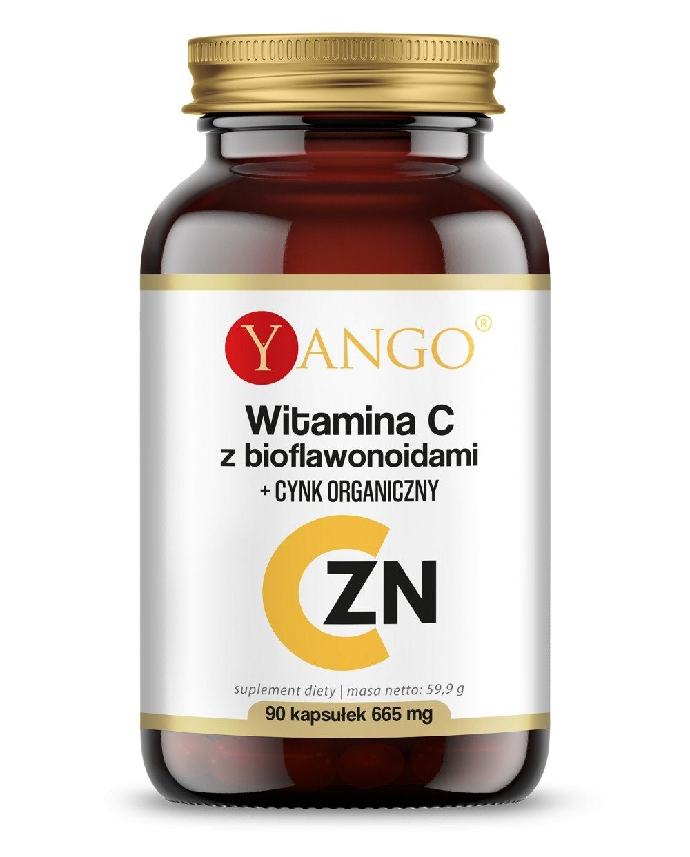 Yango C vitamīns ar bioflavonoīdiem + organiskais cinks 90 kapsulas