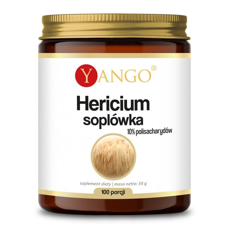 Yango Hericium Lāčgalves sēne – 10% polisaharīdu ekstrakts 50 g