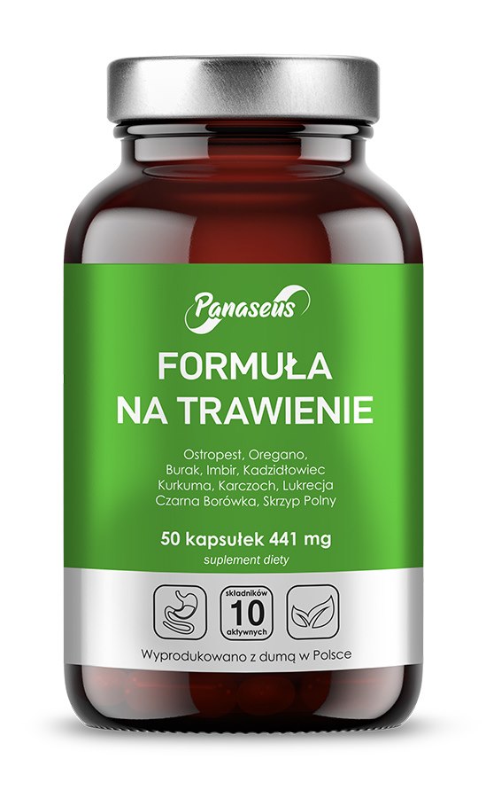 PANASEUS gremošanas formula 50 kapsulas