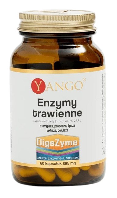 Yango gremošanas enzīmi 60 kapsulas