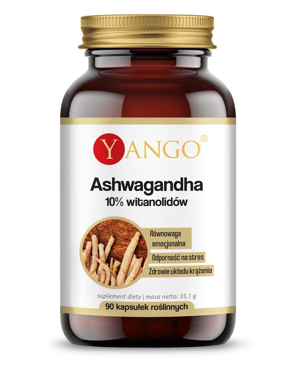 Yango Ašvaganda 10% vitanolīdu 90 kapsulas