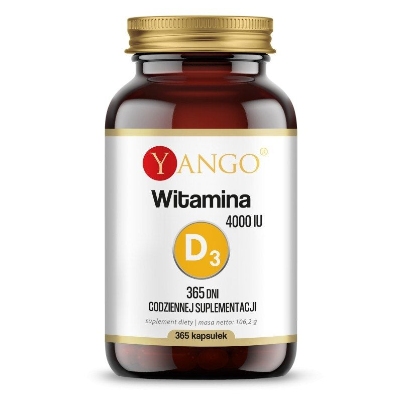 Yango D3 vitamīns 4000 SV 365 dienām 365 kapsulas