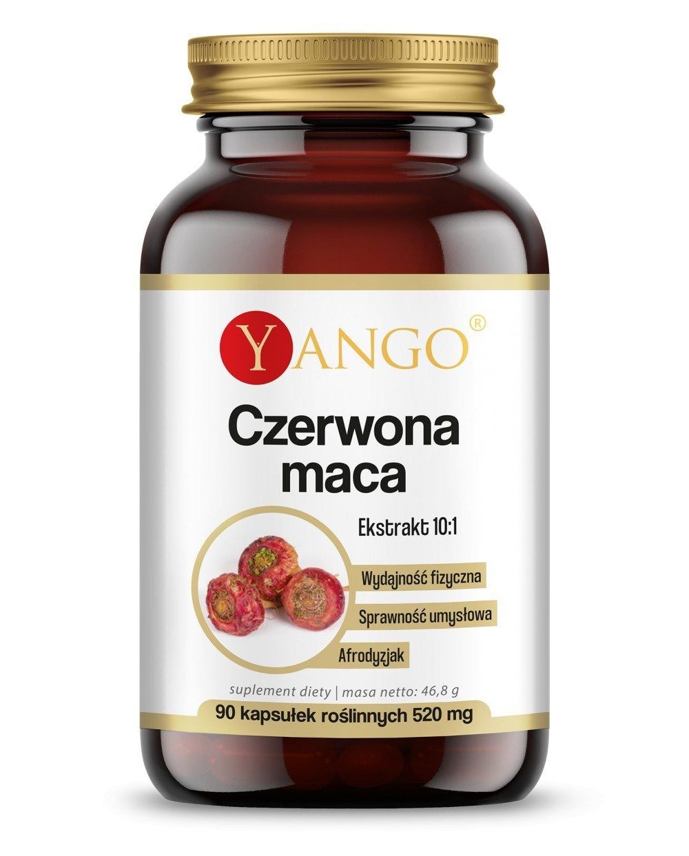 Yango sarkanie maca 90 kapsulas