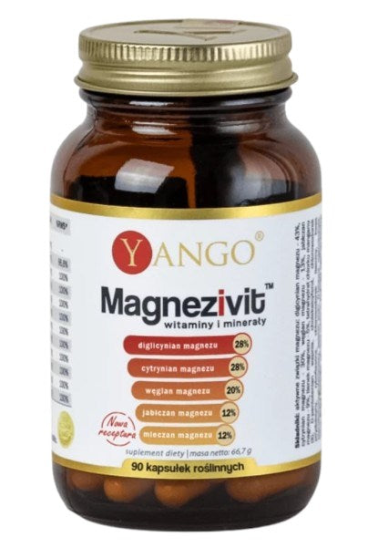 Yango Magnezivit - vitamīni un minerālvielas 90 kaps.