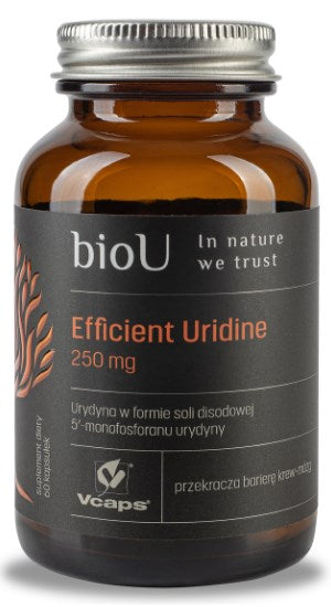 BIOU Uridīns - Efektīvais Uridīns 250 mg 60 kapsulas