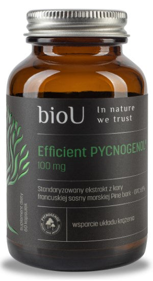 BIOU Efektīvais Pycnogenol 100 mg – 65% OPC 60 kapsulas