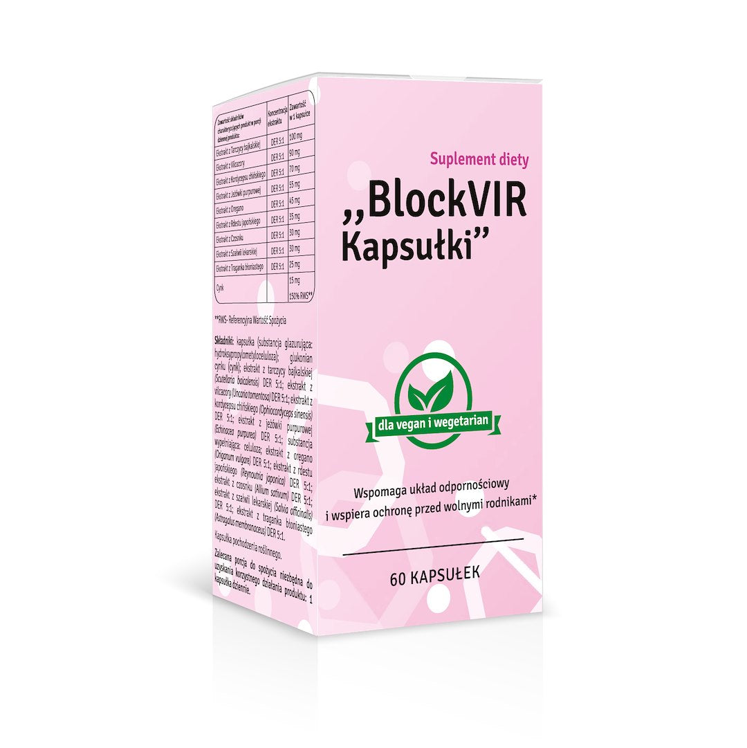 PCF BlockVIR imunitātei 60 kapsulas