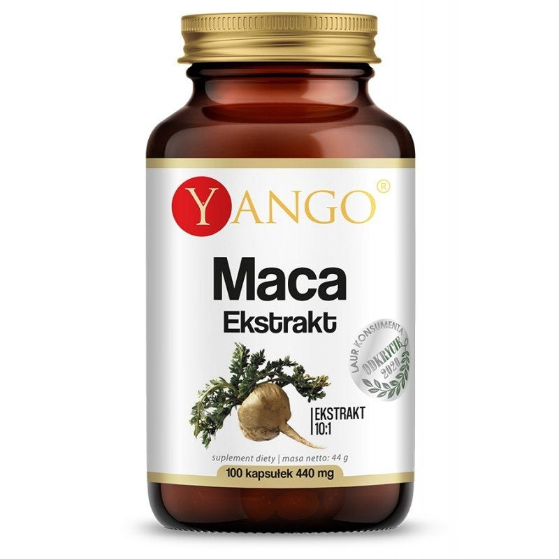 Yango Maca sakne – 10:1 ekstrakts, 100 kapsulas