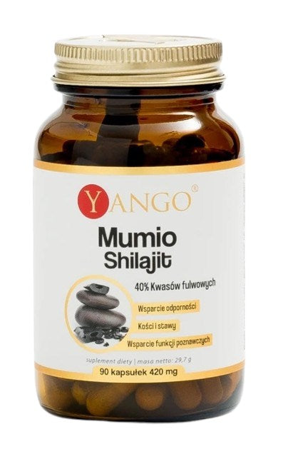 Yango Mūmija – 40% fulvoskābes, 90 kapsulas