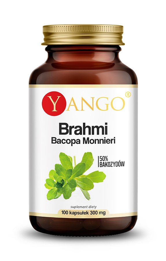 Yango Brahmi — 50% bakozīdu ekstrakts 100 kapsulas