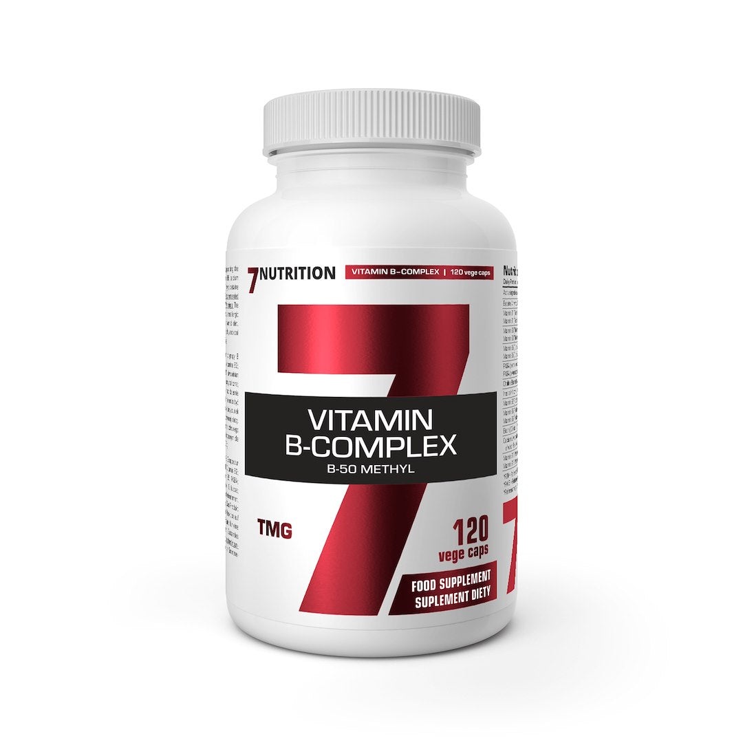 7Nutrition B-Complex B50 metil - vitamīnu B komplekss 120 kaps.