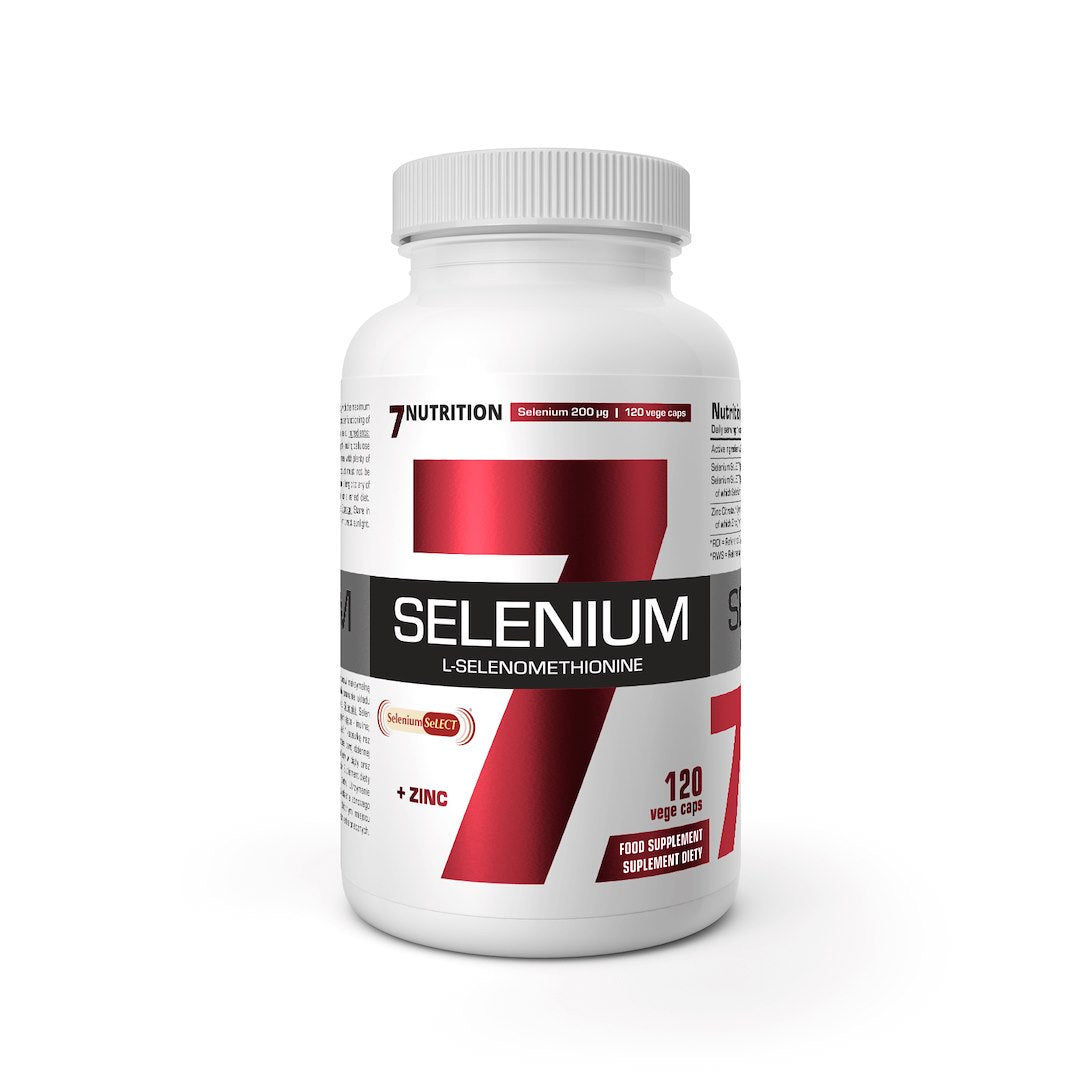 7Nutrition Selēns L-selenometionīns + cinks - Selēns + cinks 120 kaps.