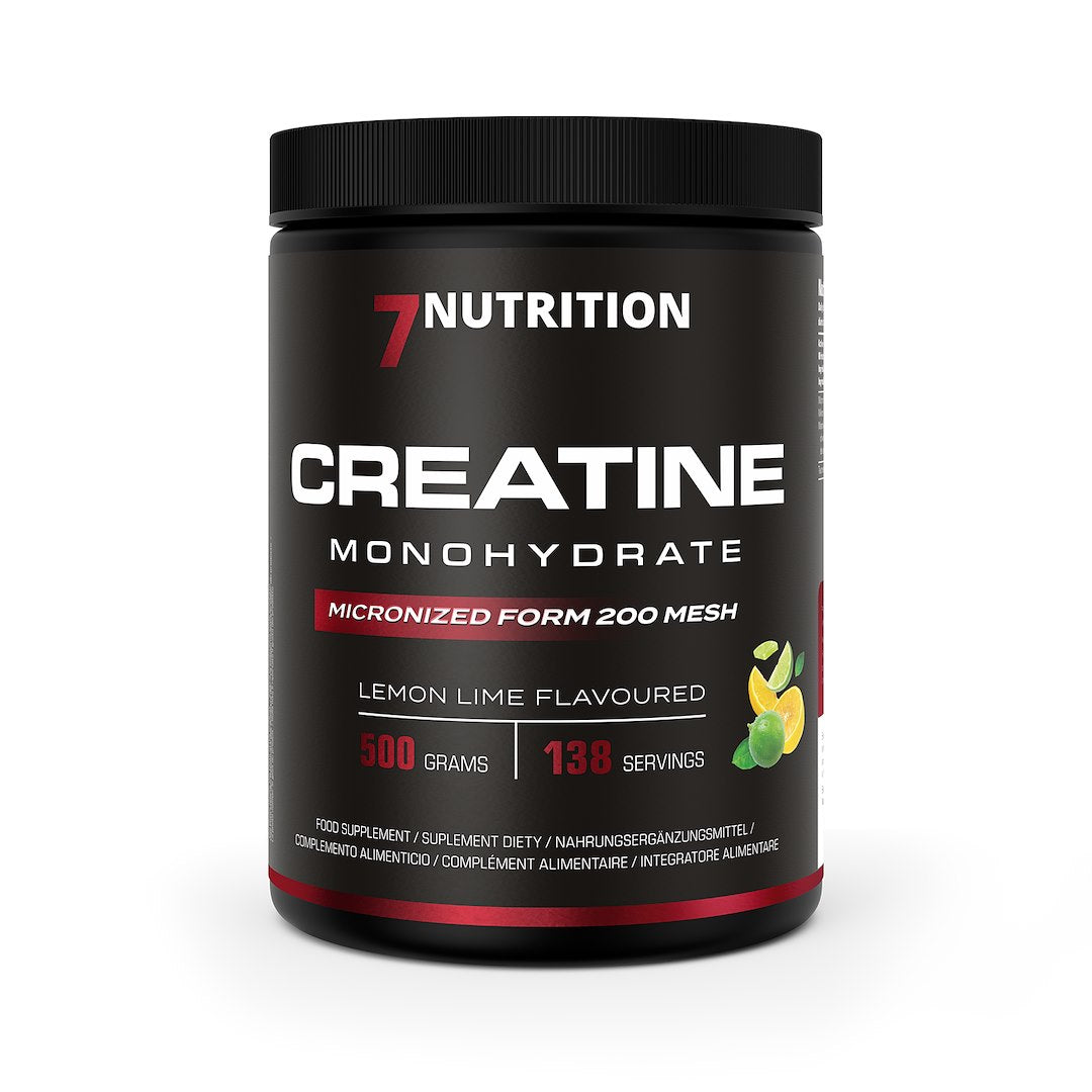 7Nutrition kreatīna monohidrāts ar citrona un laima garšu – kreatīna monohidrāts – citrona un laima garša 500 g