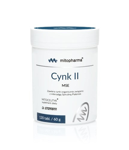 DR. ENZMANN MSE divvalentu cinks 120 tabletes