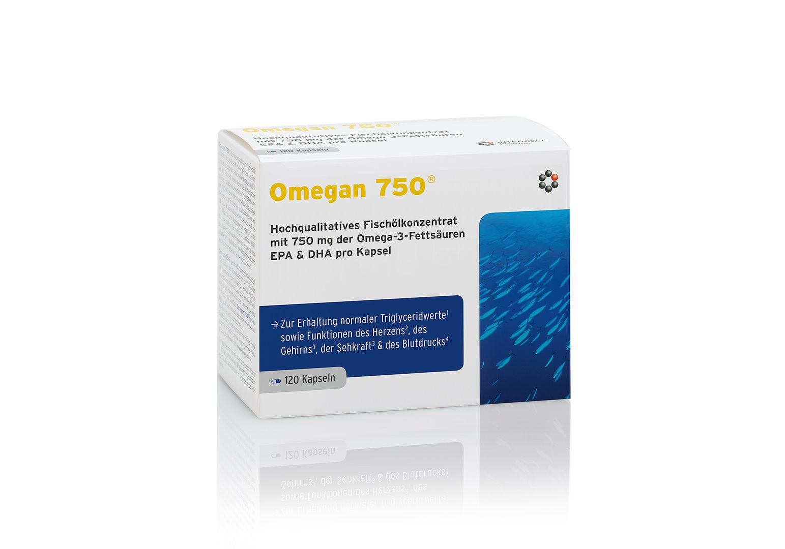 INTERCELL PHARMA Omegan 750 120 kapsulas