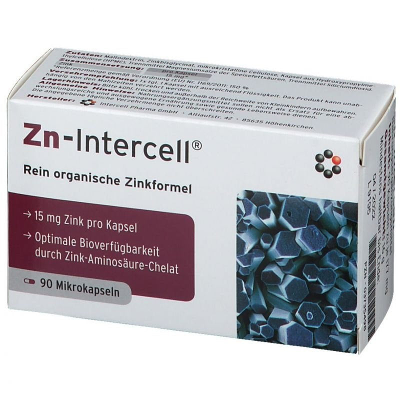 INTERCELL PHARMA Zn-Intercell 90 kapsulas