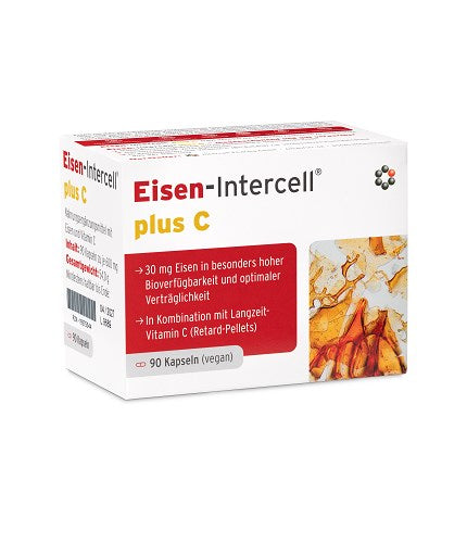 INTERCELL PHARMA Dzelzs ar C vitamīnu 90 kapsulas