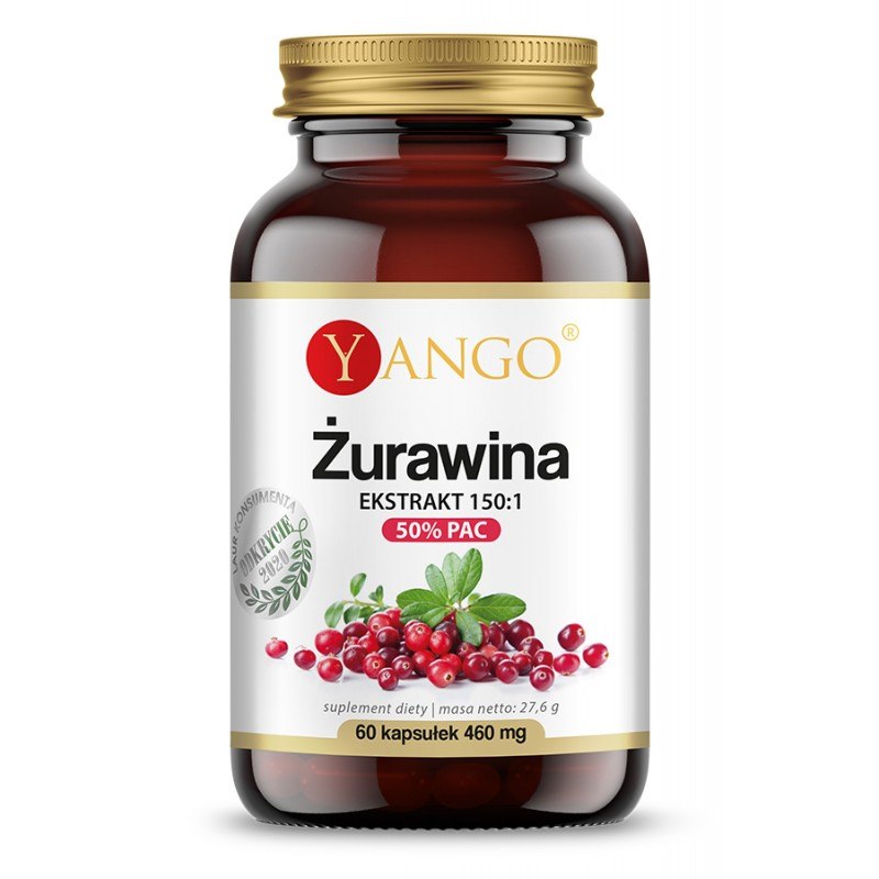 Yango Dzērveņu garša – 50 % PAC 60 kapsulas
