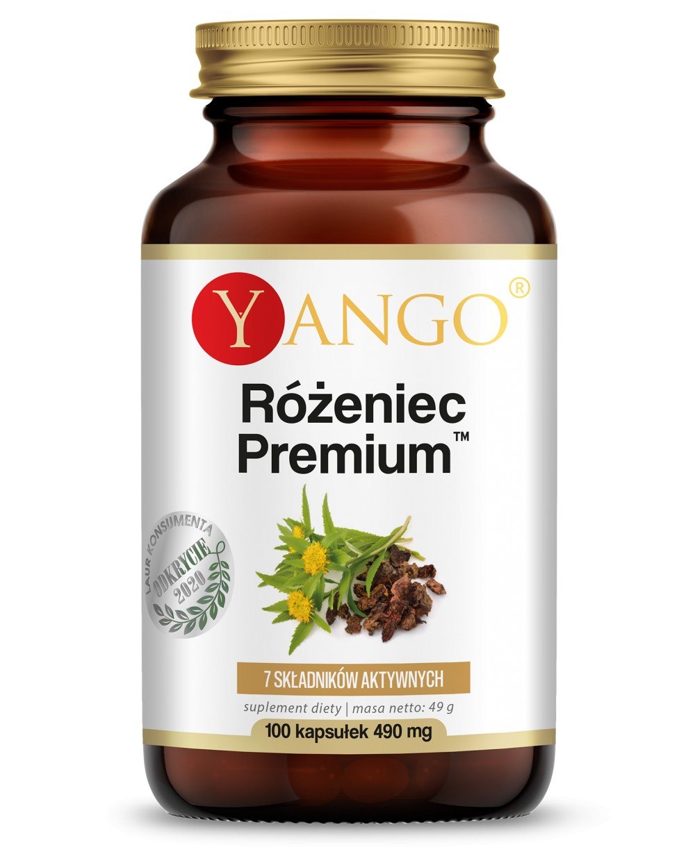 Yango Rodiola Roze Premium 100 kapsulas