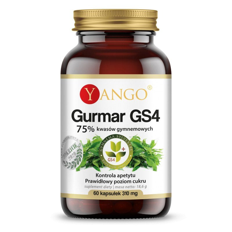 Yango Gurmar GS4 – 75% gimnēmisko skābju 60 kaps.
