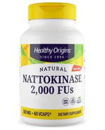 Healthy Origins dabīgā natokināze 2000FU – natokināze 100 mg 60 kapsulas