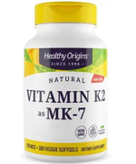 Healthy Origins vitamīns K2 Mk7 — vitamīns K 100 µg 180 kapsulas