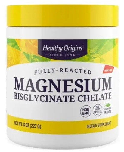 HEALTHY ORIGINS magnija bisglicināta helāts – magnija helāta pulveris 227 g