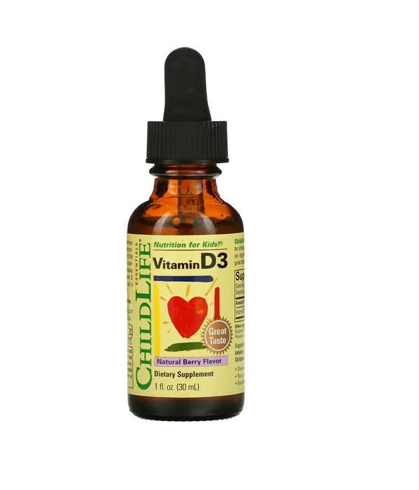 CHILDLIFE Essentials D3 vitamīns – dabīgo ogu garša 30 ml