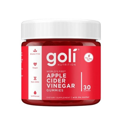 GOLI NUTRITION ābolu sidra etiķa gumijkonfektes, 30 gab.