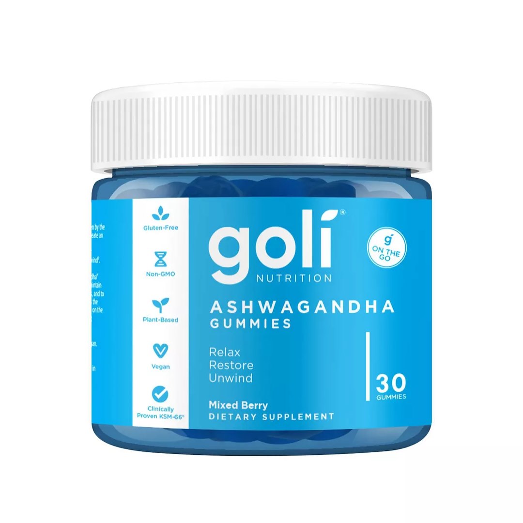 GOLI NUTRITION Ašvaganda KSM-66 gumijas konfektes 30 gumijas konfektes