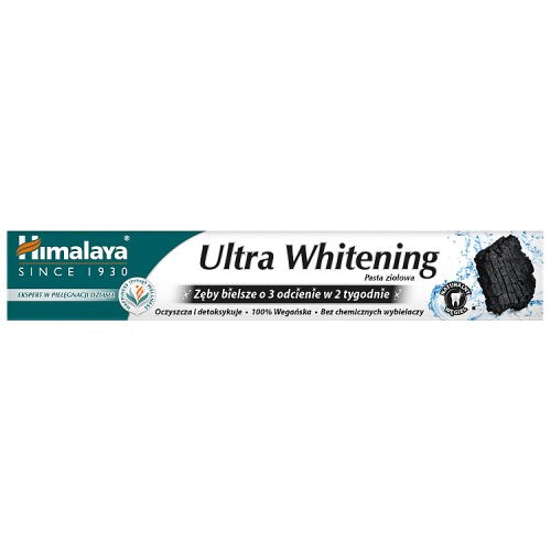 HIMALAYA Gum Expert intensīvi balinoša augu zobu pasta ar aktivēto ogli 75 ml
