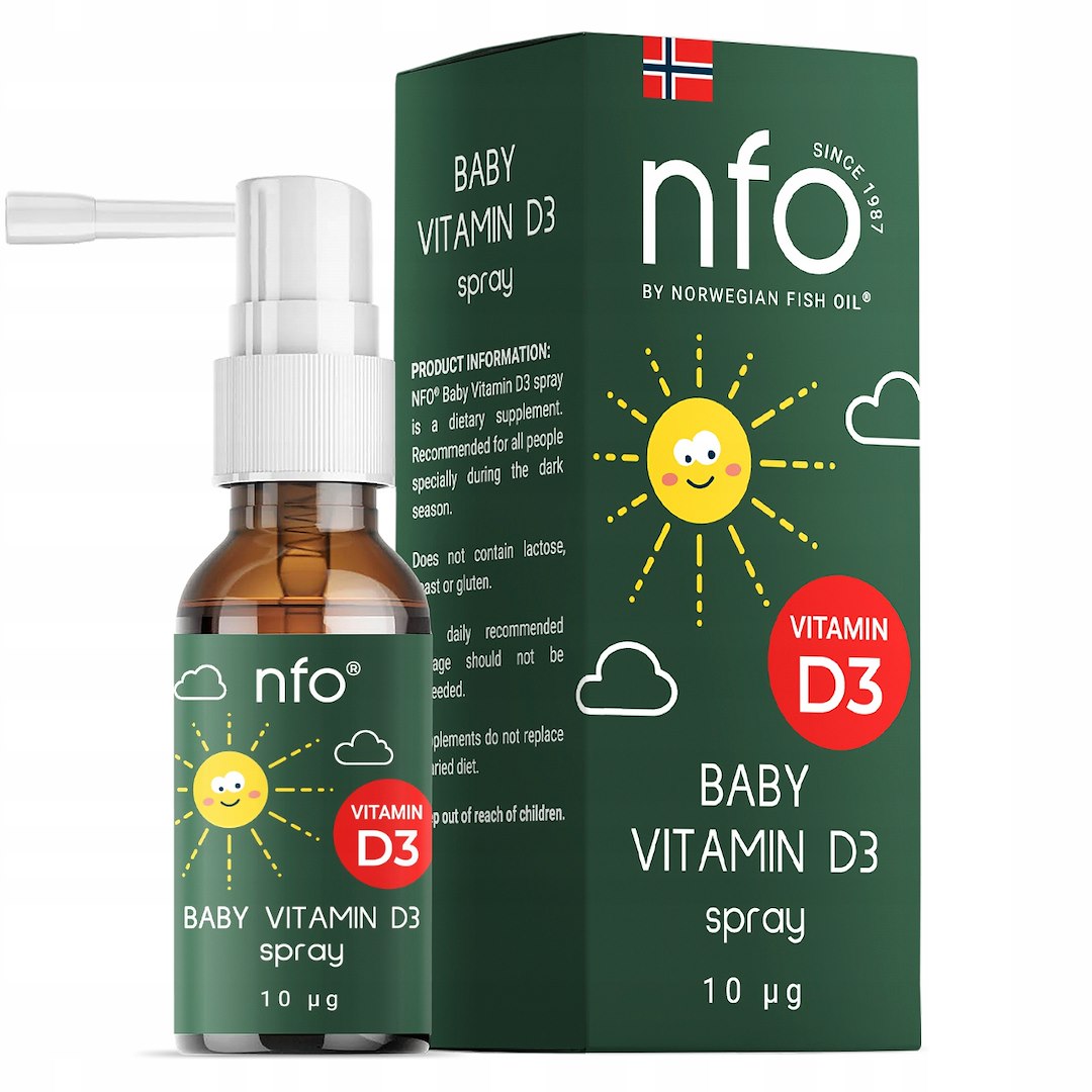 NFO vitamīns D3 zīdaiņu aerosols 20 ml