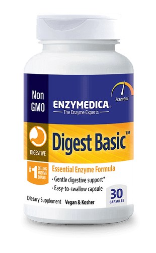ENZYMEDICA gremošanai paredzēts bāzes preparāts 30 kapsulas