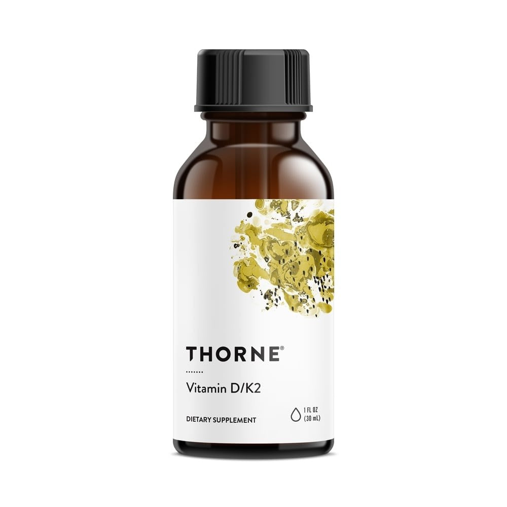 THORNE RESEARCH D3+K2 vitamīna šķidrums 30 ml