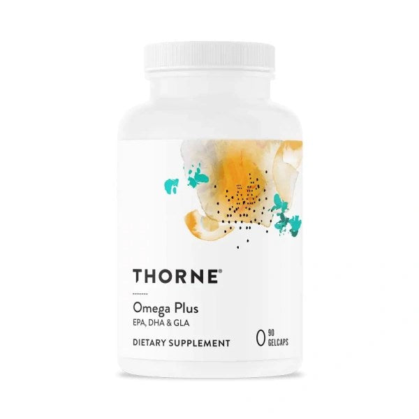 THORNE RESEARCH Omega Plus EPA, DHA un GLA 90 kapsulas