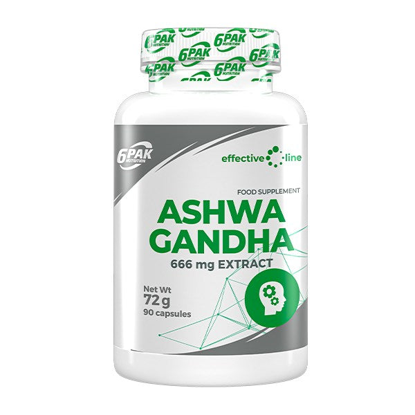 6PAK Ashwagandha 666 mg - 90 kapsulių - Magnis.lt