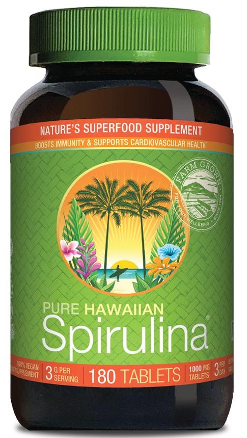 CYANOTECH CO Havaju spirulīna Pacifica 1000 mg 180 tabletes