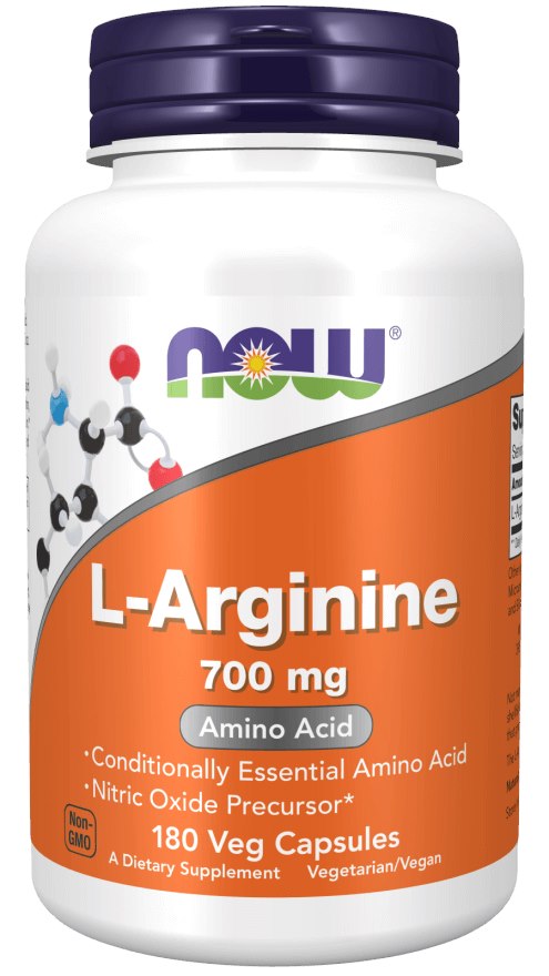 NOW FOODS L-arginīns 180 kapsulas