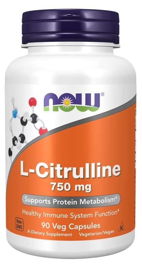 NOW FOODS L-Citrulīns 750 mg 90 kapsulas