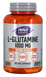 NOW FOODS L-glutamīns 120 kapsulas