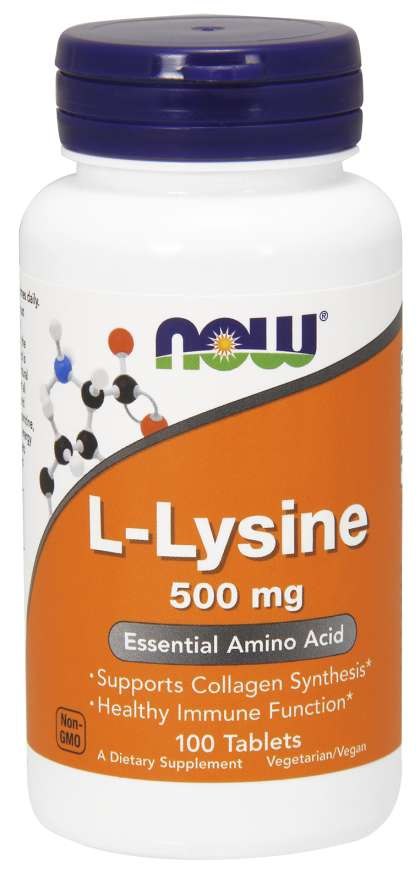 NOW FOODS L-Lizīns 500 mg 100 tabletes