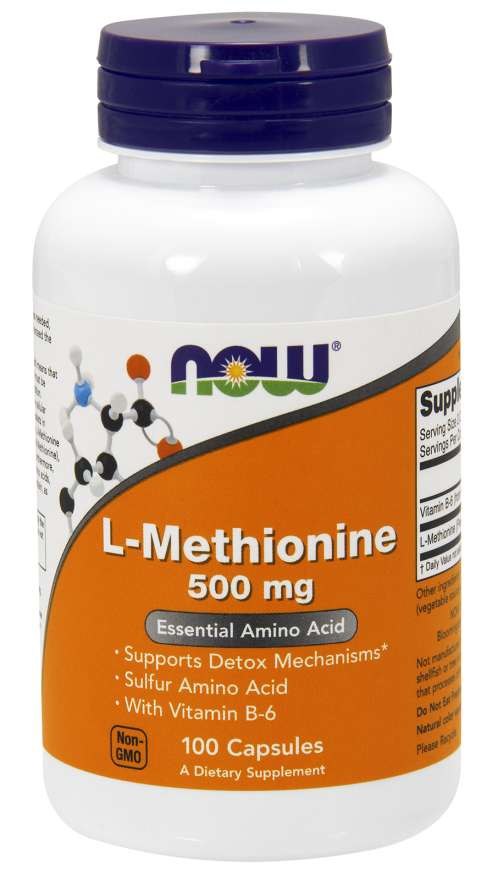 NOW FOODS L-metionīns 100 kapsulas