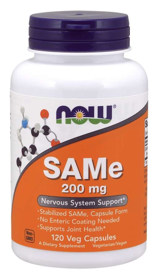 Now Foods SAMe - S-adenozil-L-metionīns 200 mg 120 kapsulas