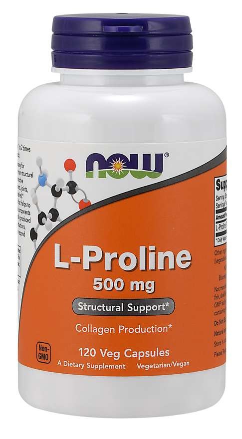 NOW FOODS L-prolīns 120 kapsulas
