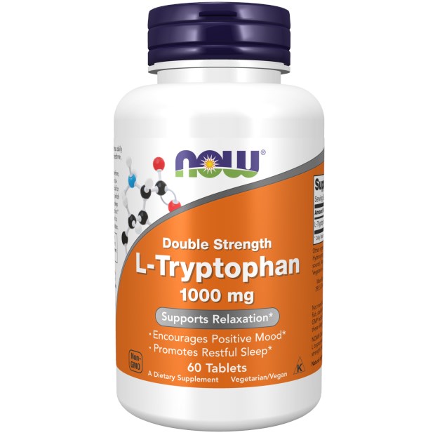 NOW FOODS L-triptofāns 1000 mg 60 tabletes