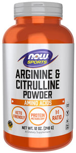 Now Foods L-arginīns un L-citrulīns 340 g